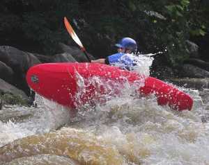 Jessica handling the big water