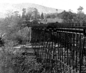 Orr's Mill Station and Trestle around 1900.